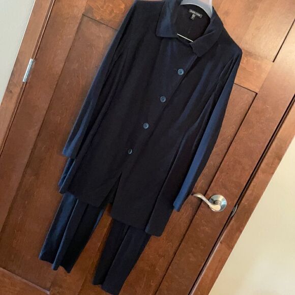 Eileen Fisher Viscose 2 Piece Pantsuit - Picture 1 of 8
